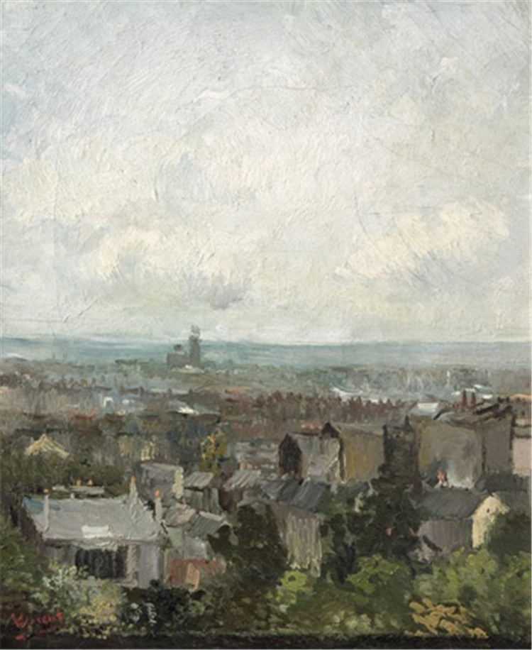 View Of Paris From Near Montmartre Van Gogh Oil Painting